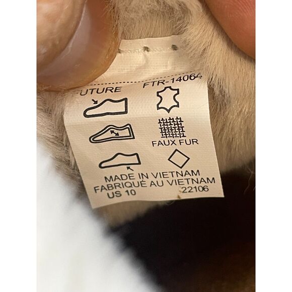 Taos Future Women's Mule Clog Wedge Fur Suede 10 Brown Comfort Slipper Shoes - Picture 7 of 11